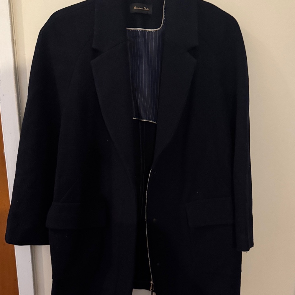 Elegant Navy Trench Coat